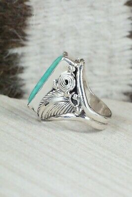 Turquoise & Sterling Silver Ring - Davey Morgan - Size 5.5