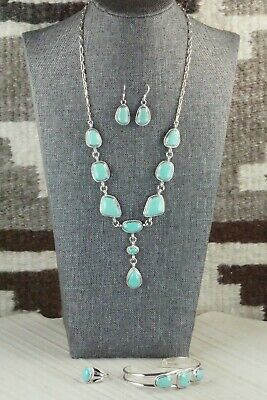 Turquoise & Sterling Silver Jewelry Set - Mark Barney