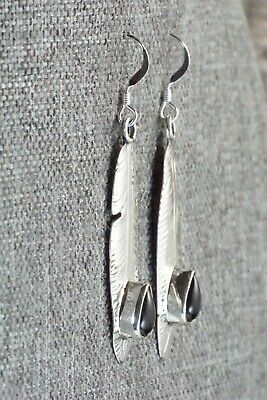 Onyx & Sterling Silver Earrings - Genevieve Francisco