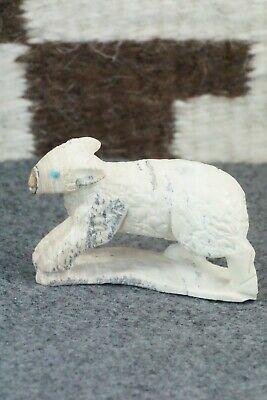 Lamb Zuni Fetish Carving - Derrick Kaamasee - High Lonesome Trading