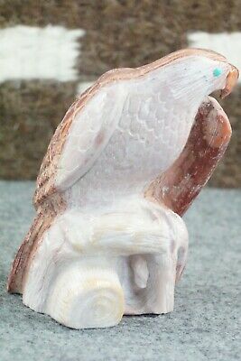 Eagle Zuni Fetish Carving - Derrick Kaamasee