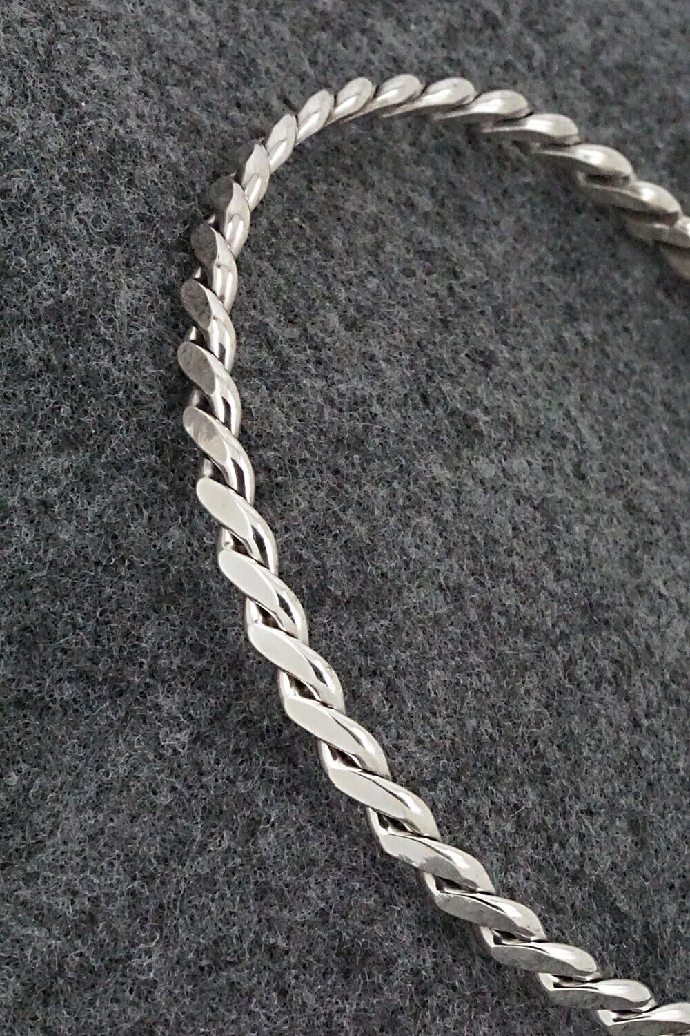 Sterling Silver Bangle Bracelet - Elaine Tahe