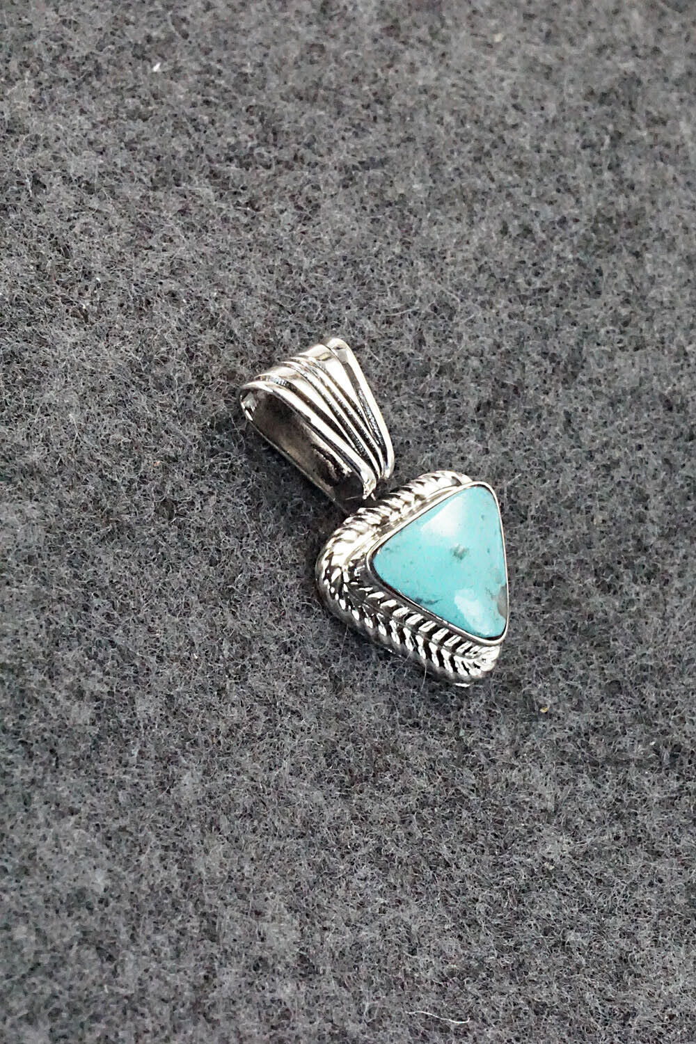 Turquoise and Sterling Silver Pendant - Sadie Jim