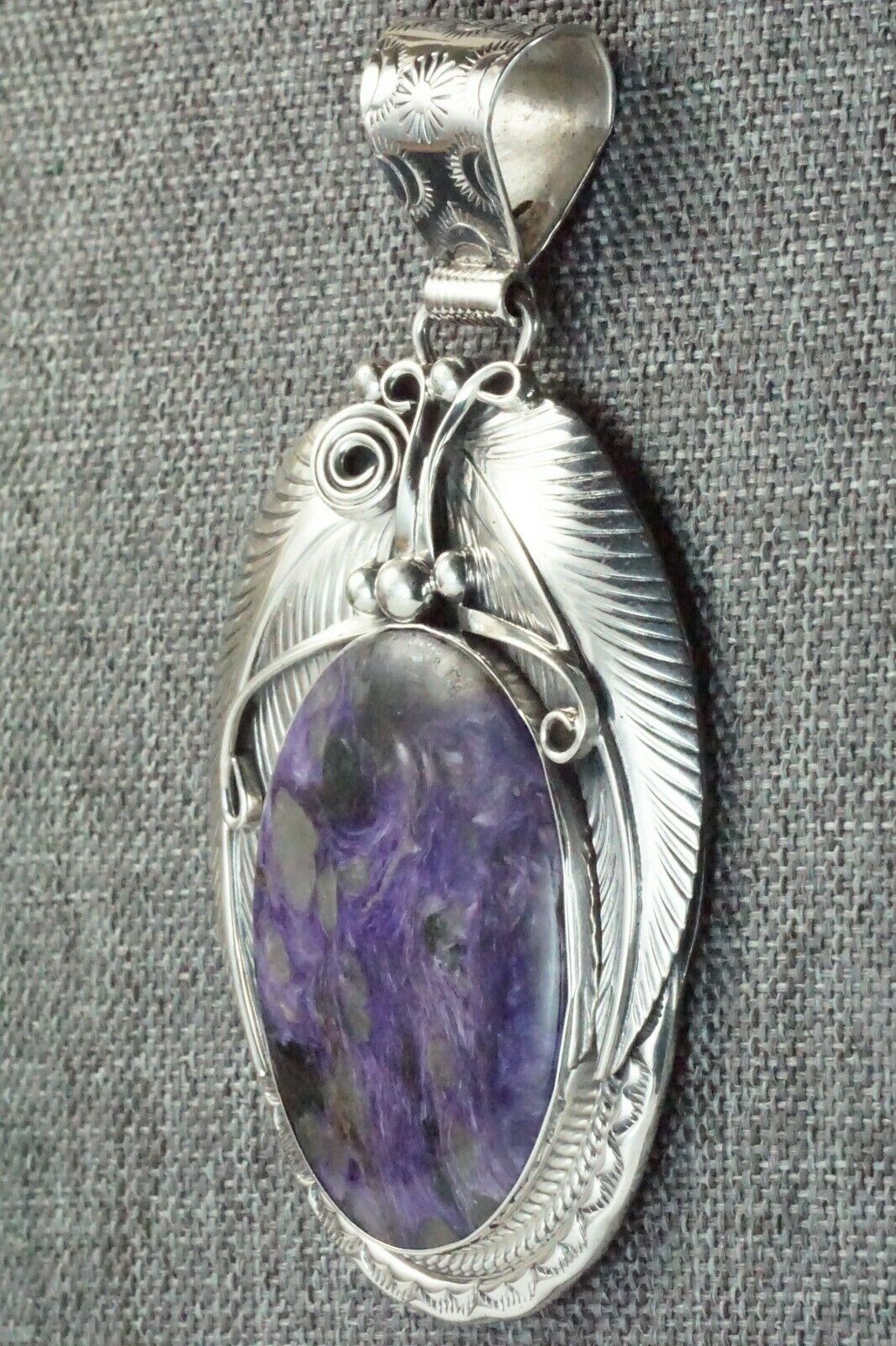 Charoite & Sterling Silver Pendant - Davey Morgan