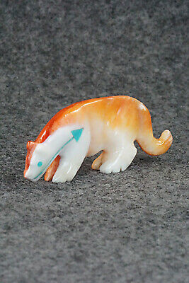 Mountain Lion Zuni Fetish Carving - Andres Quandelacy