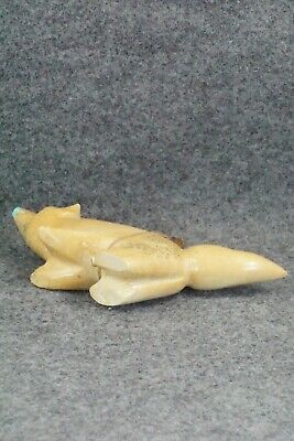 Wolf Zuni Fetish Carving - Enrike Leekya