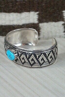 Navajo Turquoise & Sterling Silver Bracelet - Richard Singer