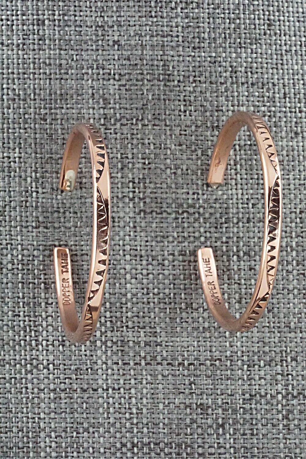 Copper Hoop Earrings - Elaine Tahe