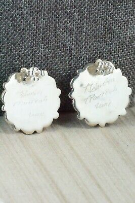 Turquoise and Sterling Silver Earrings - Terrance Panteah & Tammy Johnson - High Lonesome Trading