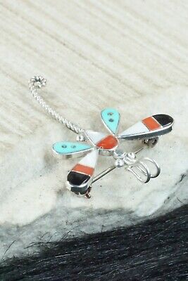 Multi Stone and Sterling Silver Pendant & Pin - Lyndon Ahiyite