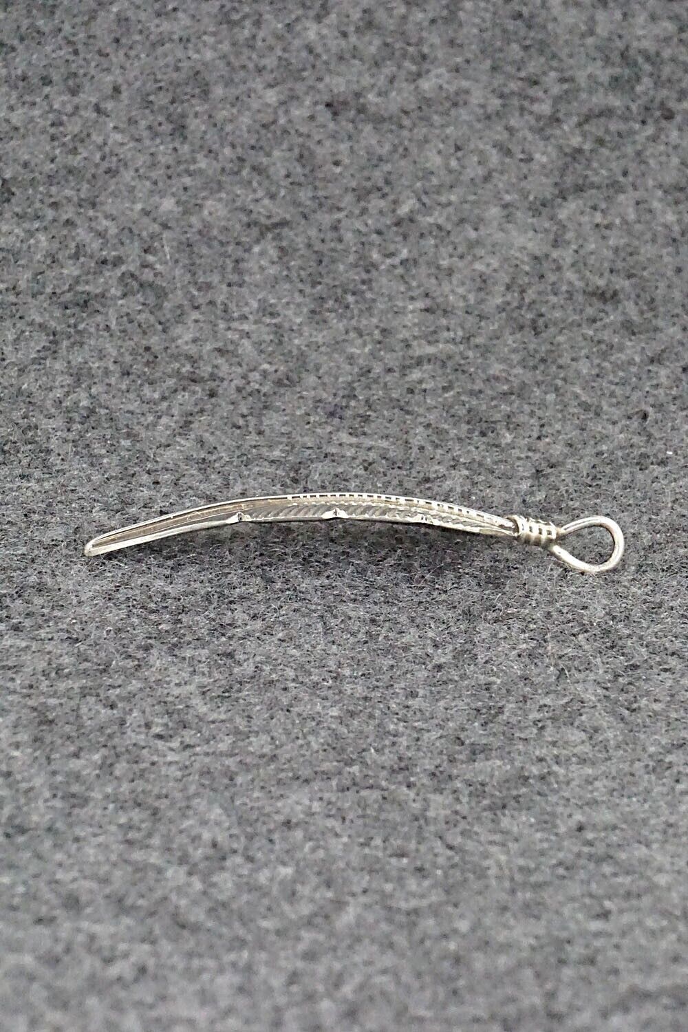 Sterling Silver Feather Pendant - Chris Charley