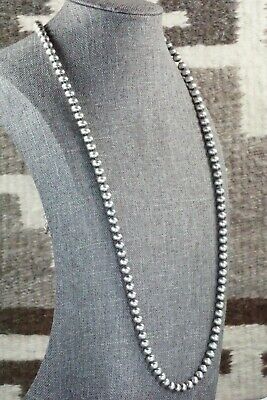 Sterling Silver Navajo Pearl Necklace - Jan Mariano