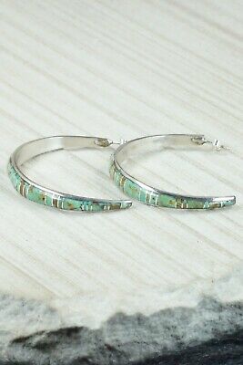 Turquoise & Sterling Silver Earrings - K Peina