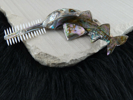 Saw Fish Zuni Fetish Carving - Philbert Beyuka - High Lonesome Trading
