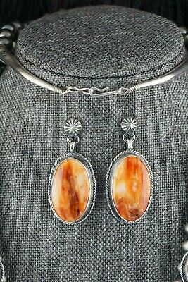 Navajo Spiny Oyster & Sterling Silver Squash Blossom - Raymond Delgarito - High Lonesome Trading