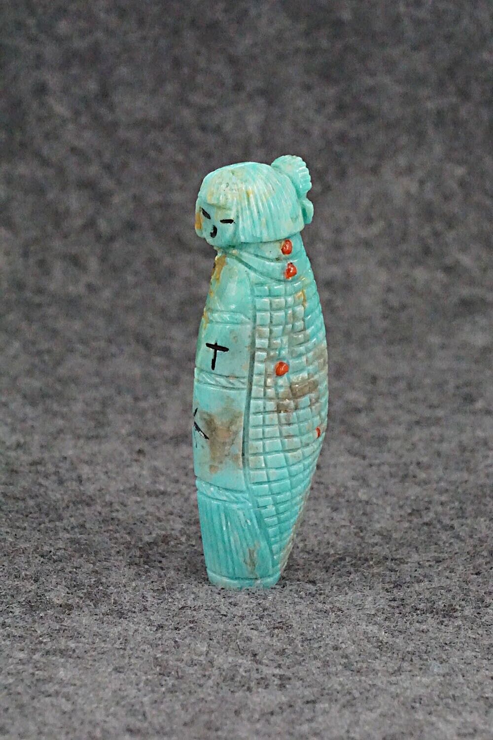 Corn Maiden Zuni Fetish Carving - Sandra Quandelacy