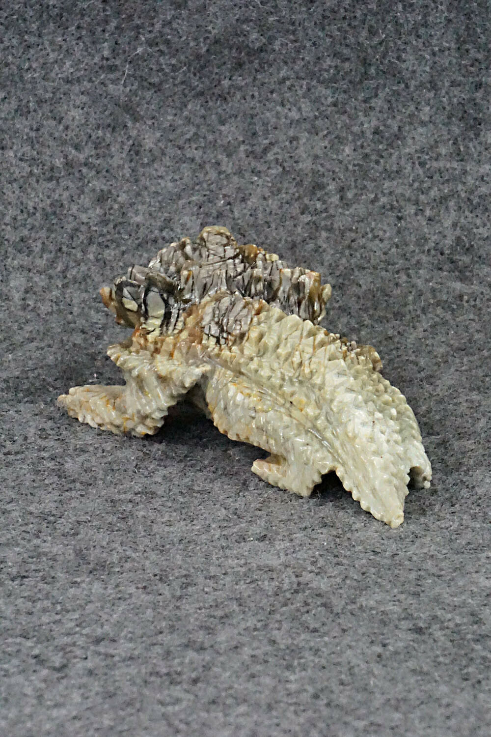 Horned Toad Zuni Fetish Carving - Alvin Haloo
