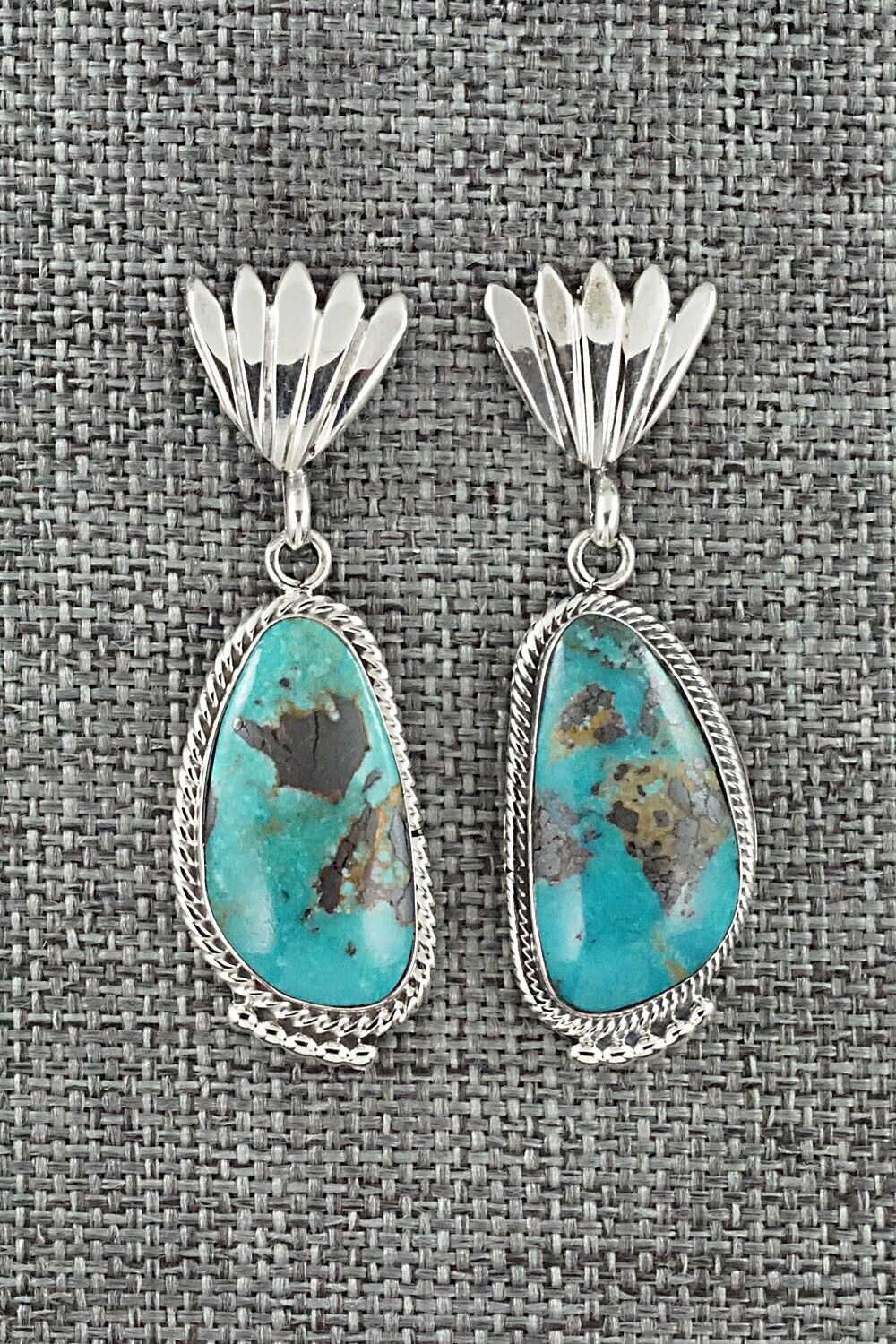 Turquoise and Sterling Silver Earrings - Sharon McCarthy