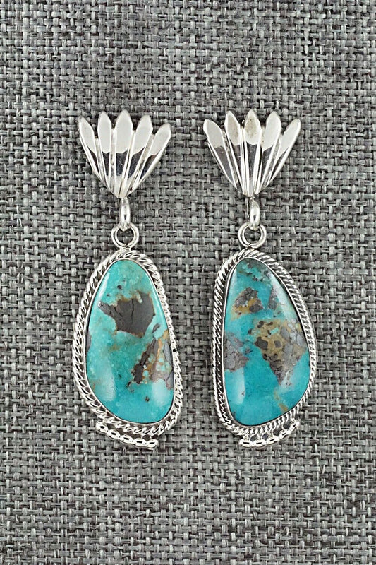 Turquoise and Sterling Silver Earrings - Sharon McCarthy