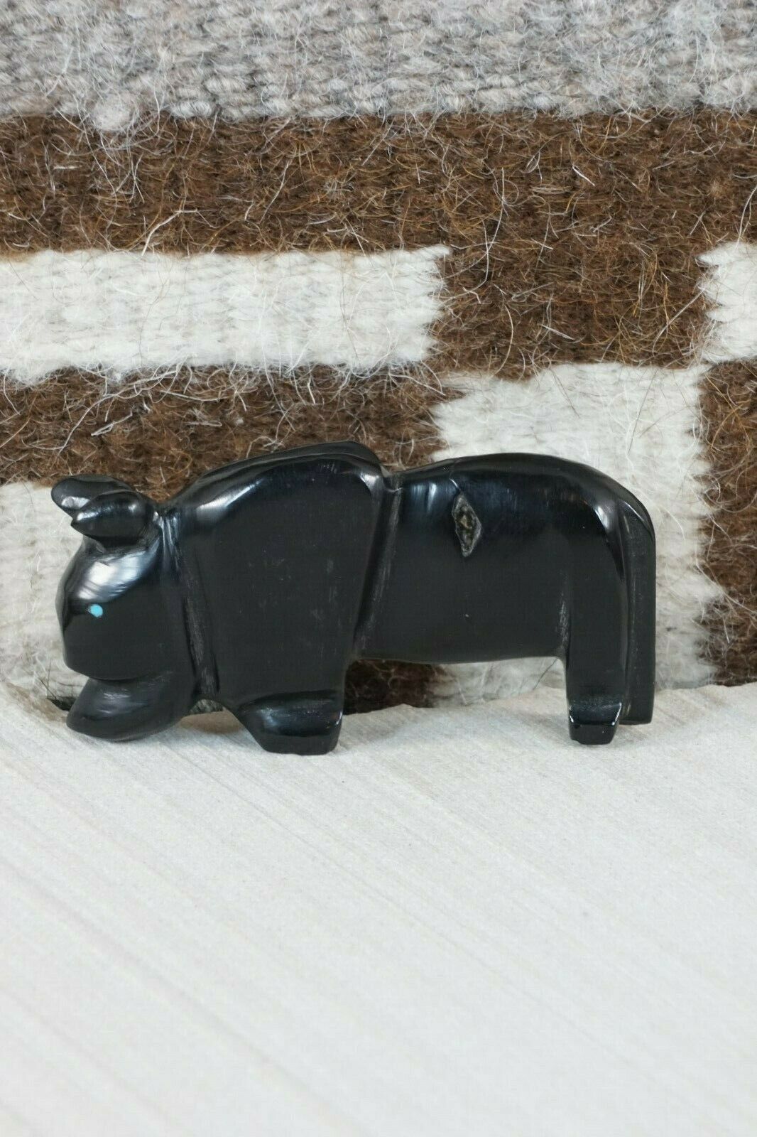 Buffalo Zuni Fetish Carving - Kelly Lementino - High Lonesome Trading