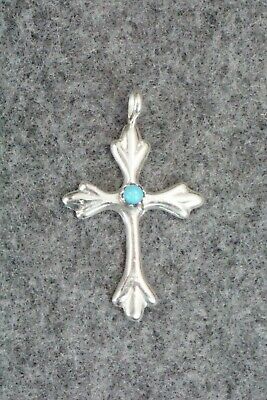 Turquoise & Sterling Silver Pendant - Lorraine Chee