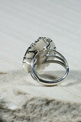 Navajo Magnesite and Sterling Silver Ring - Daniel Benally - Size 7.75 - High Lonesome Trading