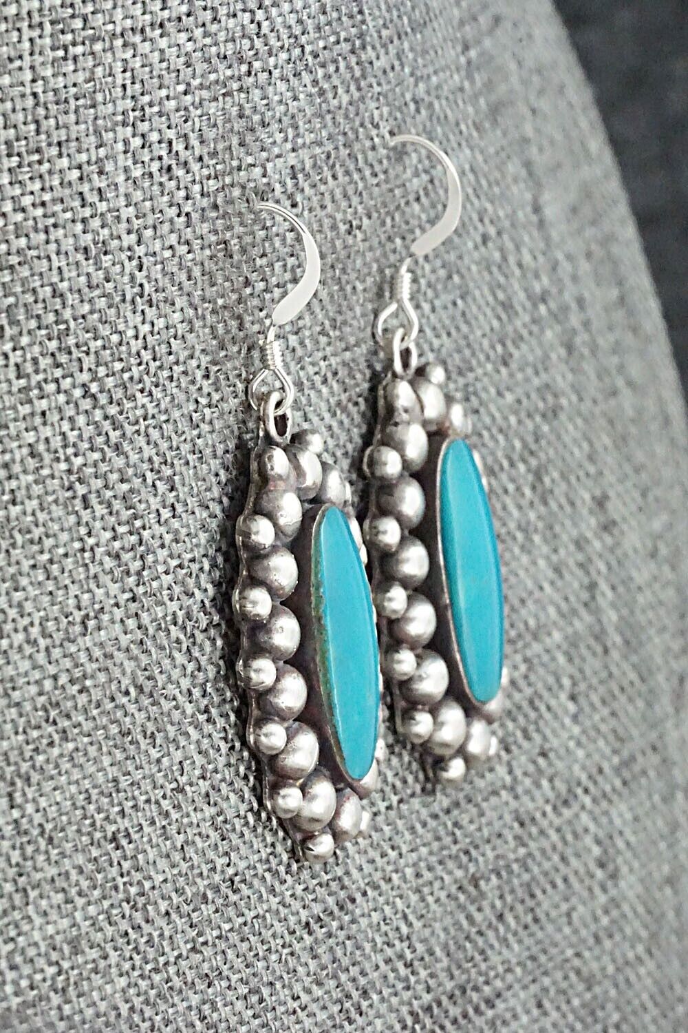 Turquoise & Sterling Silver Earrings - Freida Martinez