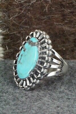 Turquoise & Sterling Silver Ring - Jimson Belin - Size 7.5