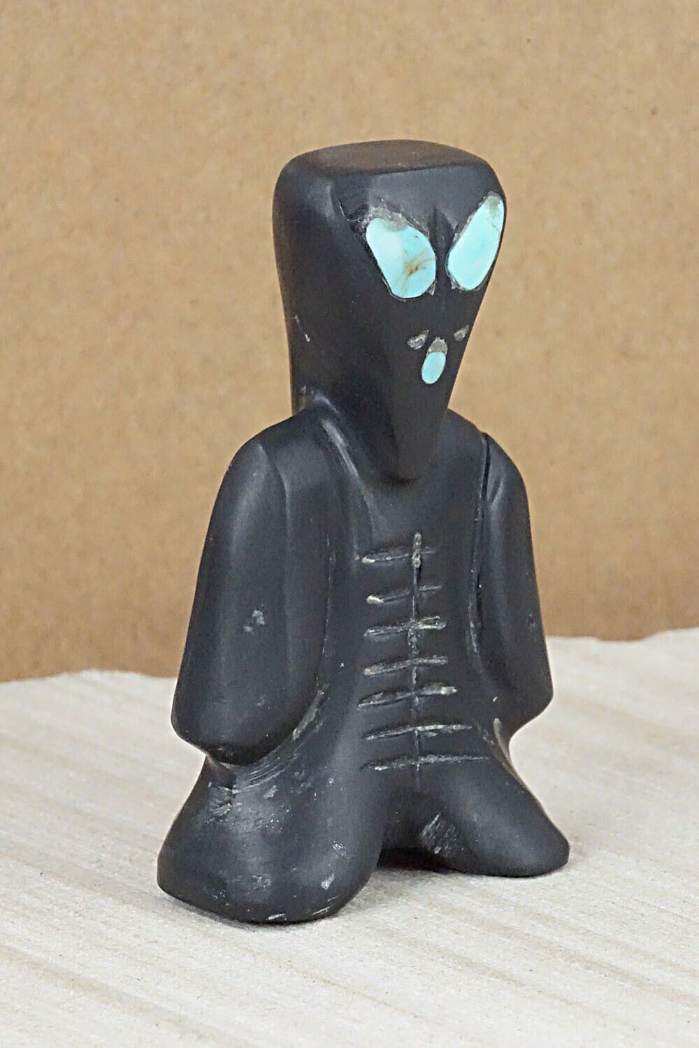 Alien Zuni Fetish Carving - Louise Ponchuella