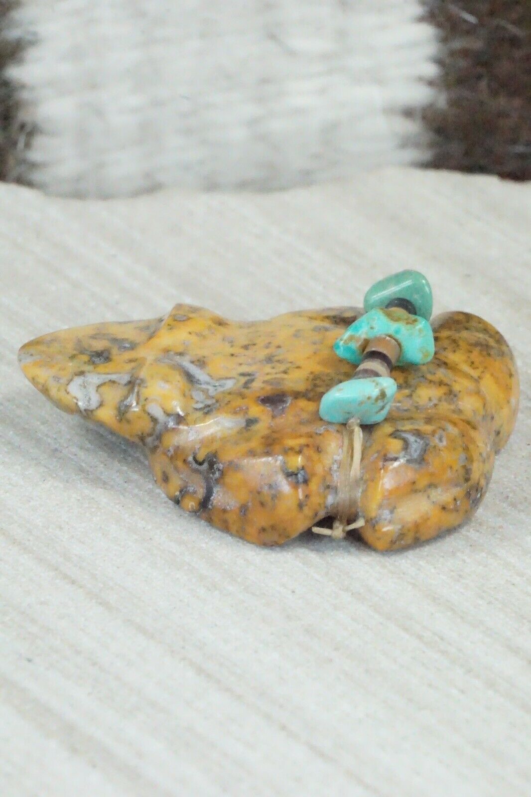 Frog Zuni Fetish Carving - Daisy Natewa - High Lonesome Trading
