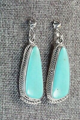 Turquoise & Sterling Silver Earrings - Verley Betone