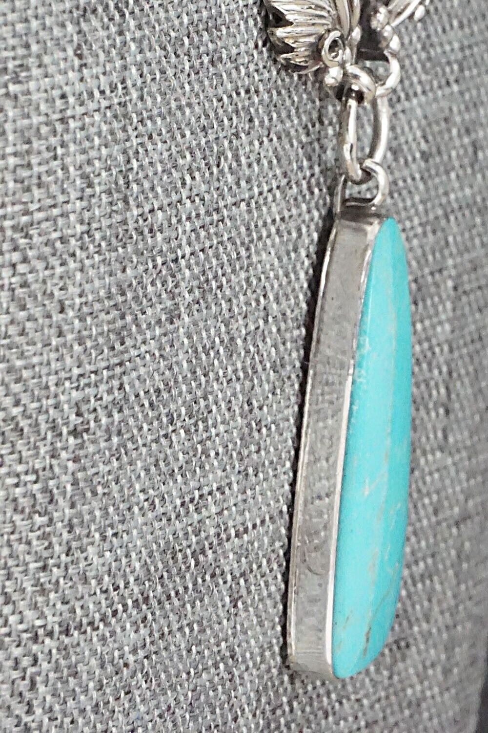 Turquoise & Sterling Silver Necklace - Mark Barney
