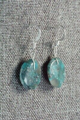 Turquoise & Sterling Silver Earrings - Joann Garcia - High Lonesome Trading