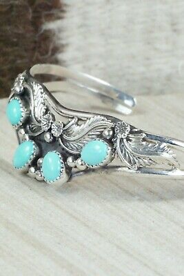 Turquoise & Sterling Silver Bracelet - Roberta Begay