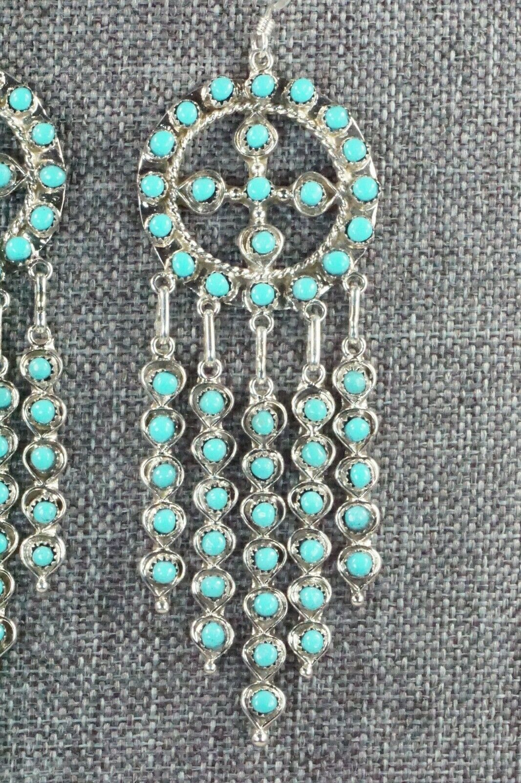 Turquoise and Sterling Silver Earrings - Waylon Johnson