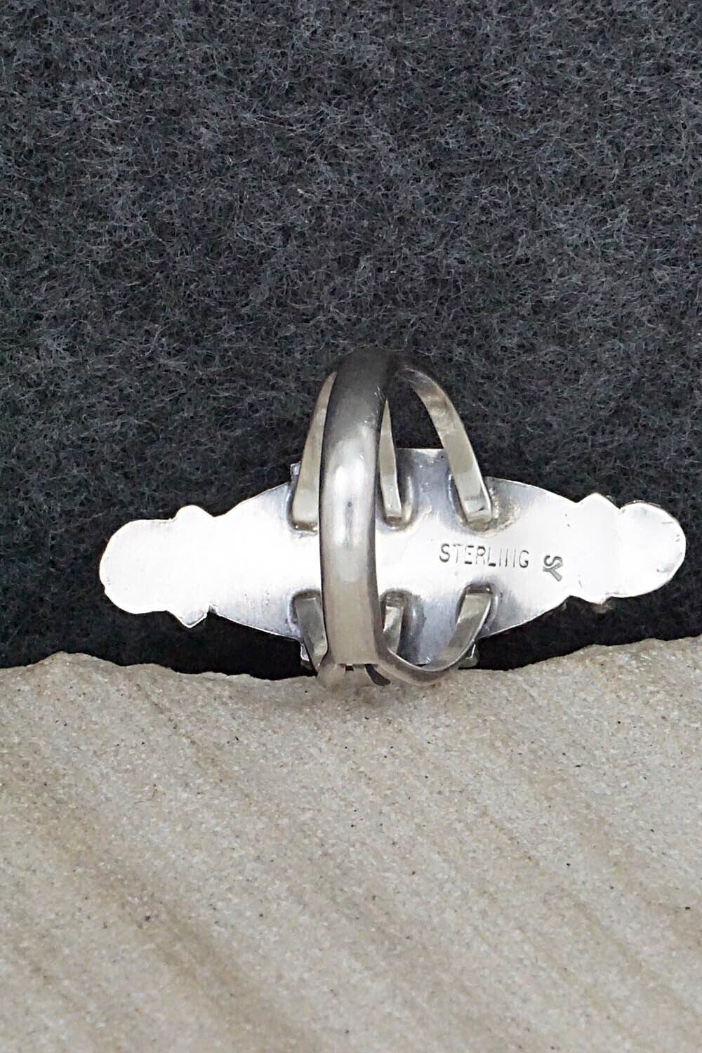 Turquoise & Sterling Silver Ring - Samuel Yellowhair - Size 5.75