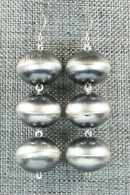 Sterling Silver Navajo Pearl Earrings - Preston Haley