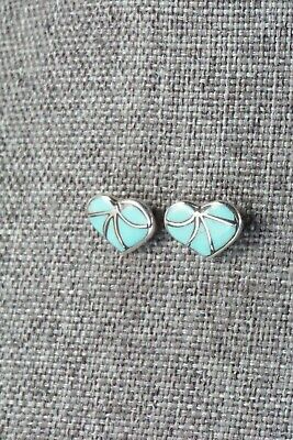 Turquoise & Sterling Silver Earrings - Thurza Leekya