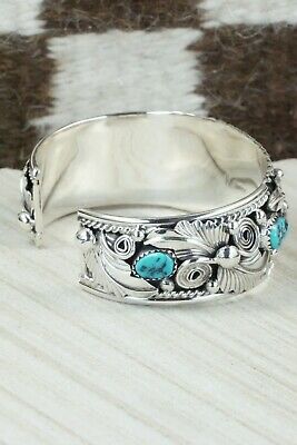 Turquoise & Sterling Silver Bracelet - Henry Attakai