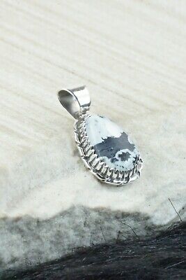 White Buffalo & Sterling Silver Pendant - Alvin Joe
