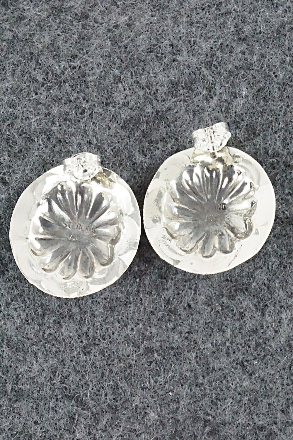 Turquoise & Sterling Silver Earrings - Joan Begay
