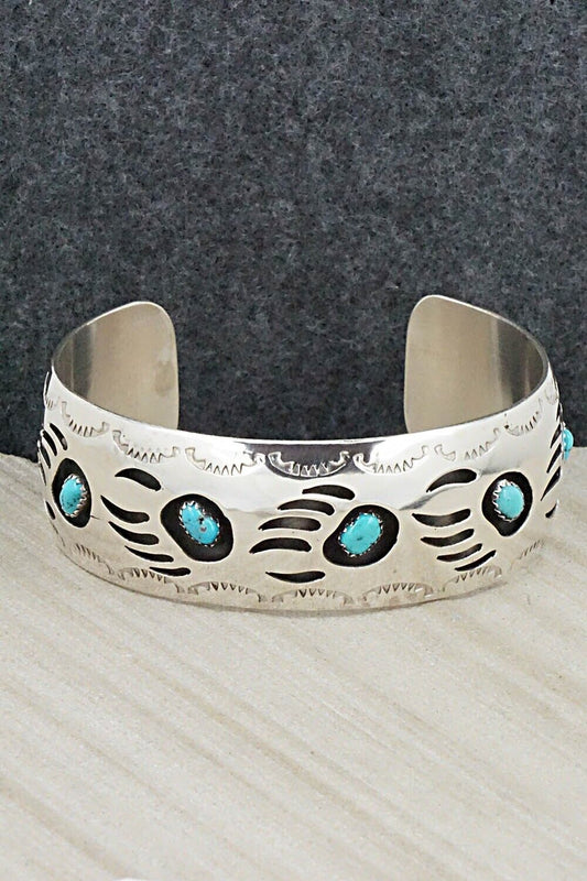 Turquoise & Sterling Silver Bracelet - Pearlene Spencer