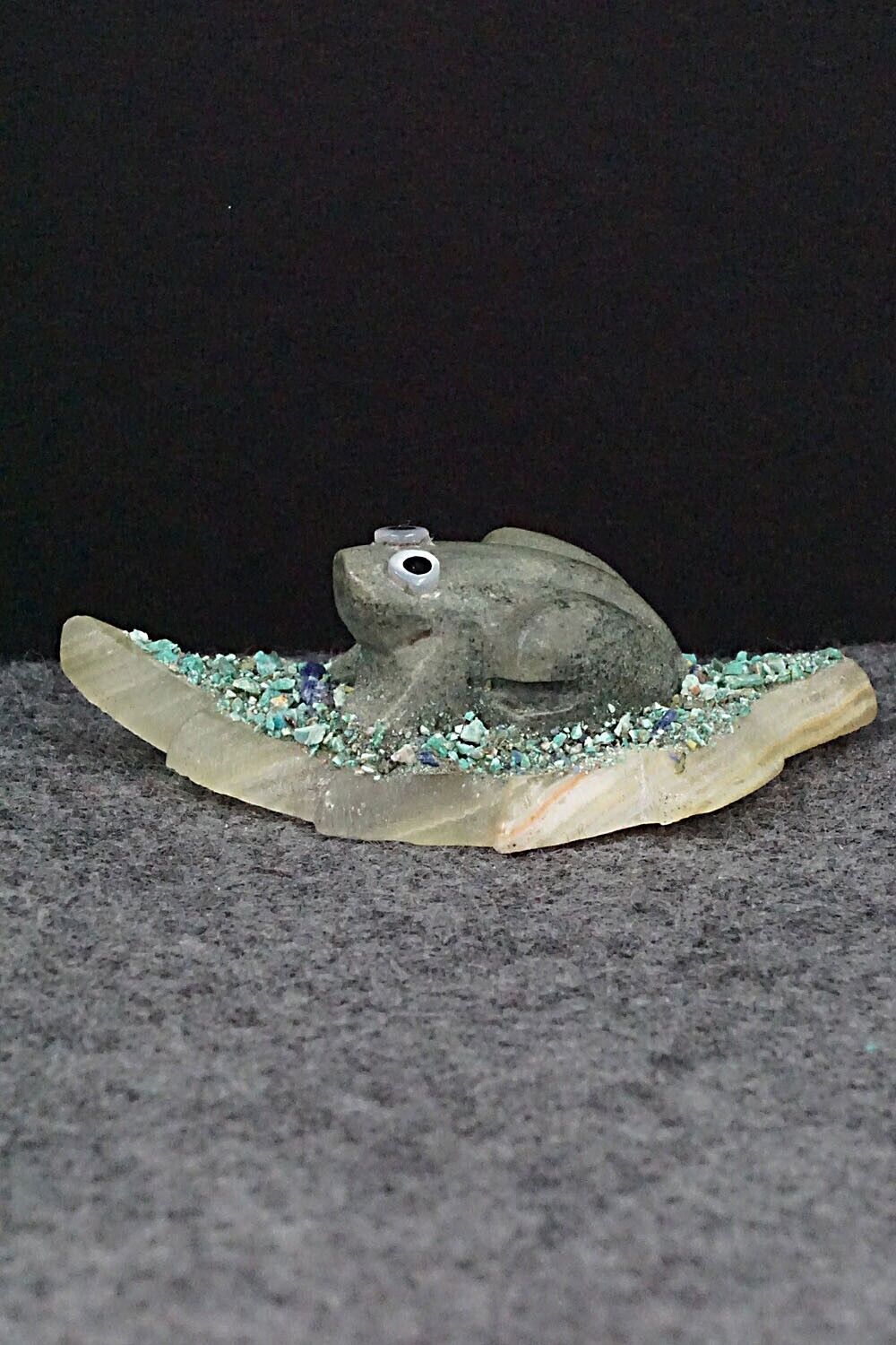Frog Zuni Fetish Carving - Justin Natewa
