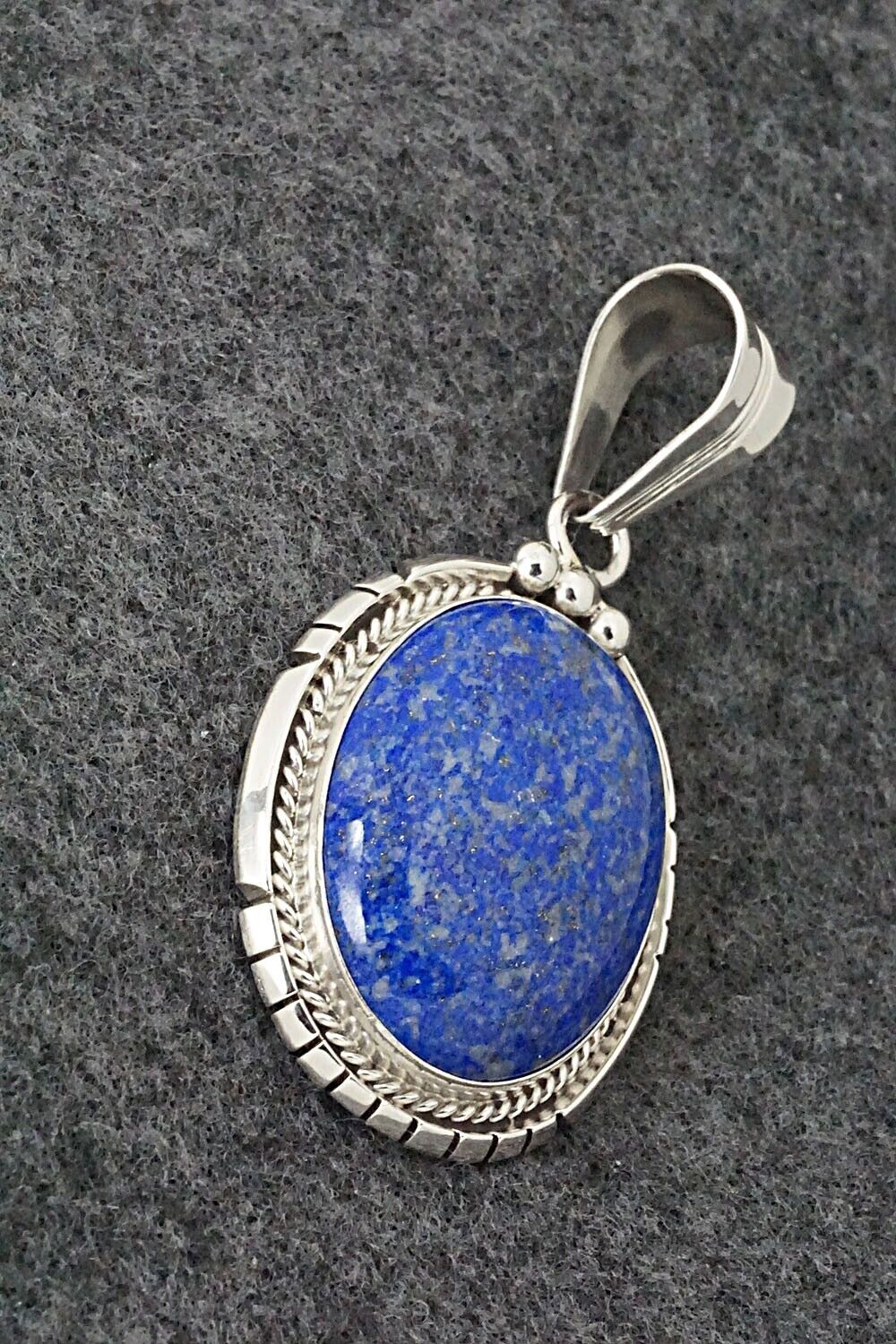 Lapis & Sterling Silver Pendant - Samuel Yellowhair
