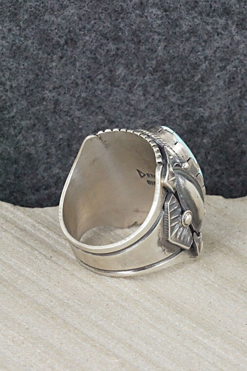 Turquoise & Sterling Silver Ring - Derrick Gordon - 11
