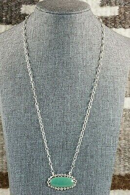 Navajo Turquoise & Sterling Silver Necklace - Sheena Jack
