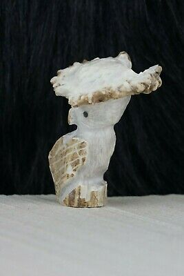 Owl Zuni Fetish Carving - Chris Peina - High Lonesome Trading
