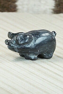Pig Zuni Fetish Carving - Stanton Hannaweeke