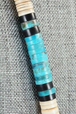 Shell, Turquoise & Sterling Silver Necklace - Lupe Lovato