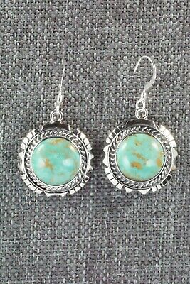 Turquoise & Sterling Silver Earrings - Amos Begay